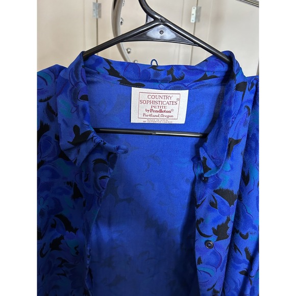 Women's Pendleton Vintage 2 Piece skirt set size 8 blue - Picture 4 of 5